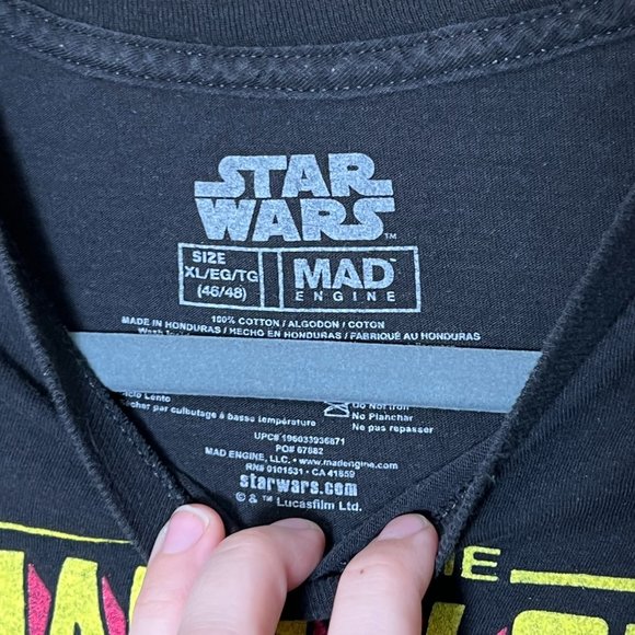 Star Wars Mandalorian The Child Grogu Black T-Shirt This is the Way, Sz XL - Picture 3 of 10